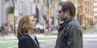 the x files season 10 scully mulder standing reunited fox