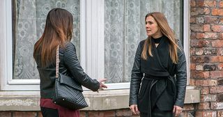 Michelle is stunned at the news. Will she believe Carla and confront Robert? Watch all the drama in Coronation Street from Monday 16th April!