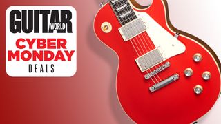 Become the proud owner of a brand new, heavily discounted Gibson Les Paul this Cyber Weekend and receive two free pedals worth over $300!