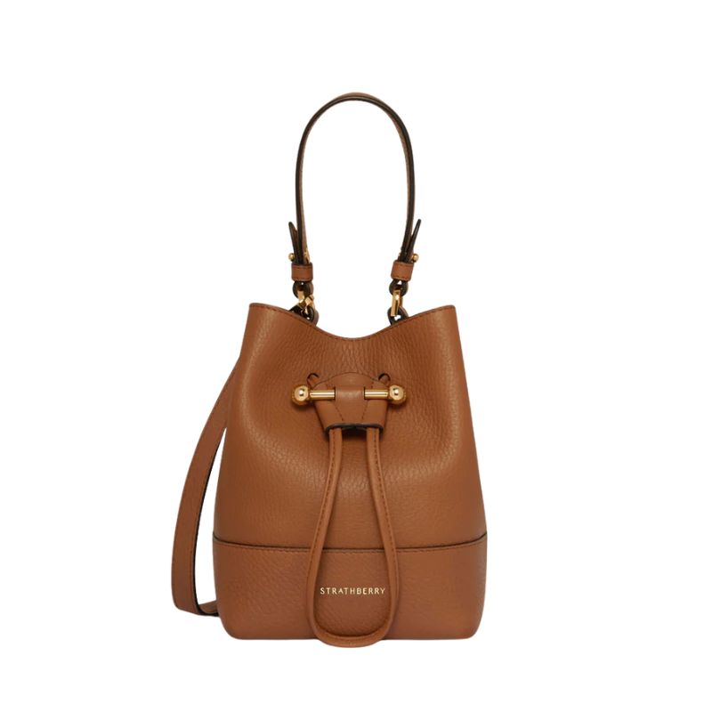 Image of brown bucket bag