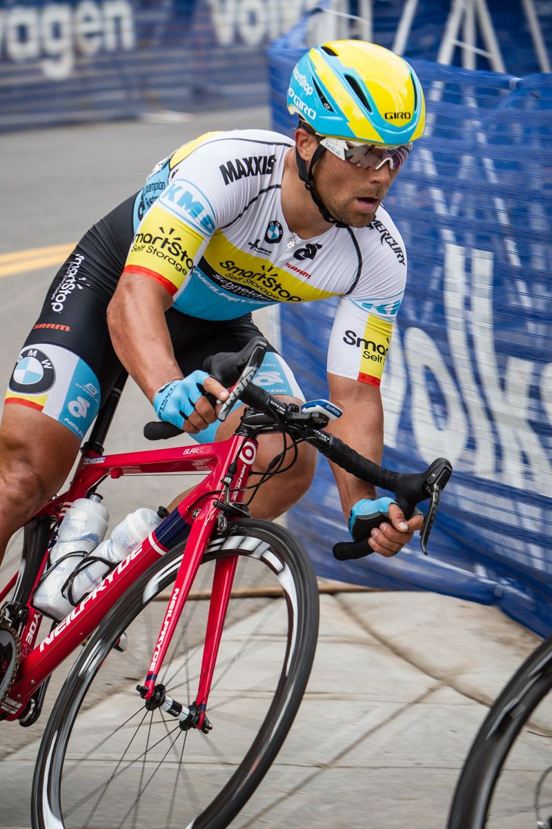 Eric Marcotte (SmartStop) in the race before his win