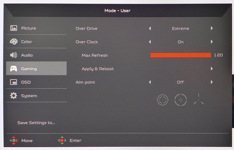 acer gn24hl crosshair overlay