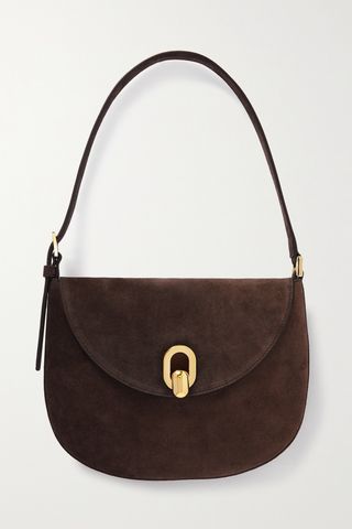 Tondo Small Suede Shoulder Bag