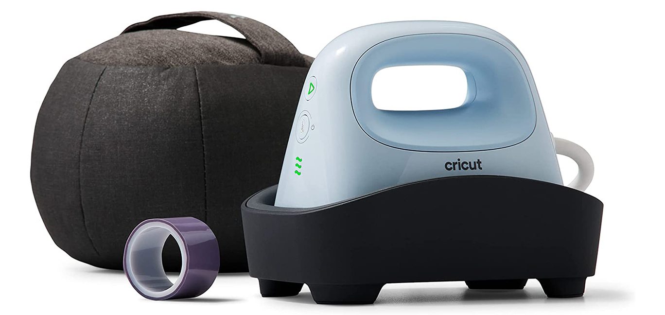 The best heat press machines, represented by a photo of the Cricut Hat Press