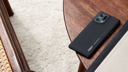 Oppo Find X5 review: phone on a table