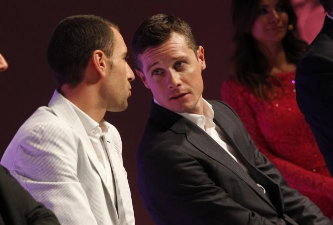 Vincenzo Nibali and Nicolas Roche