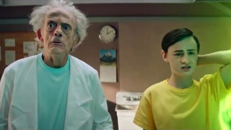 Christopher Lloyd in live action Rick and Morty