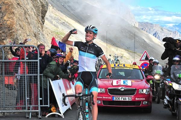 A happy Andy Schleck (Leopard - Trek)