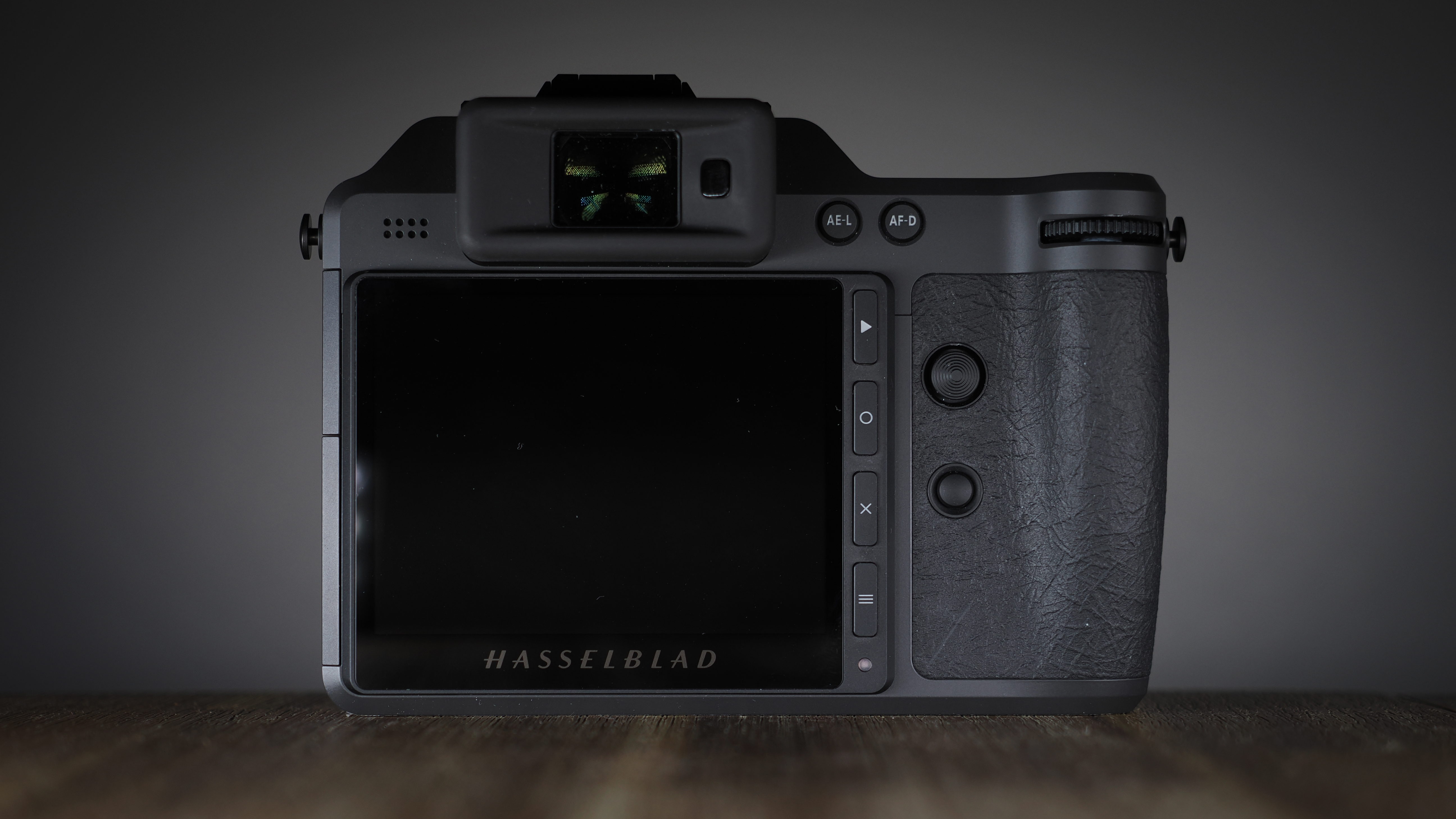Hasselblad X2D II 100C on a wooden surface