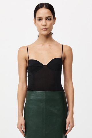 St. Agni Stretch-Silk Camisole Top 