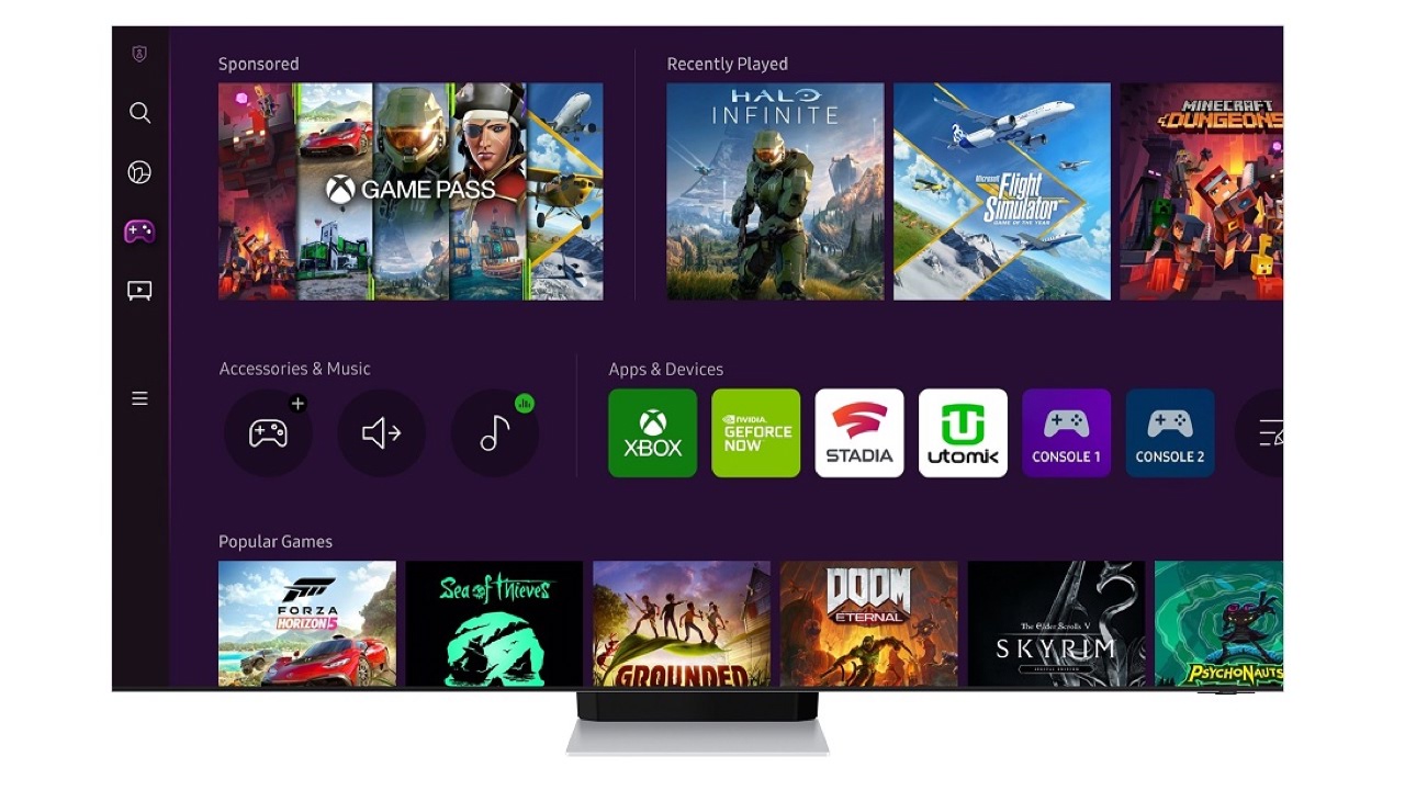 TVs antigas da Samsung recebem apps de jogos Xbox e GeForce Now