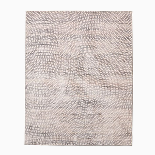 area rug with dotted pattern