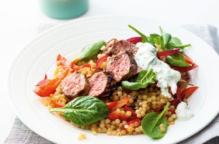 Giant cous cous with lamb