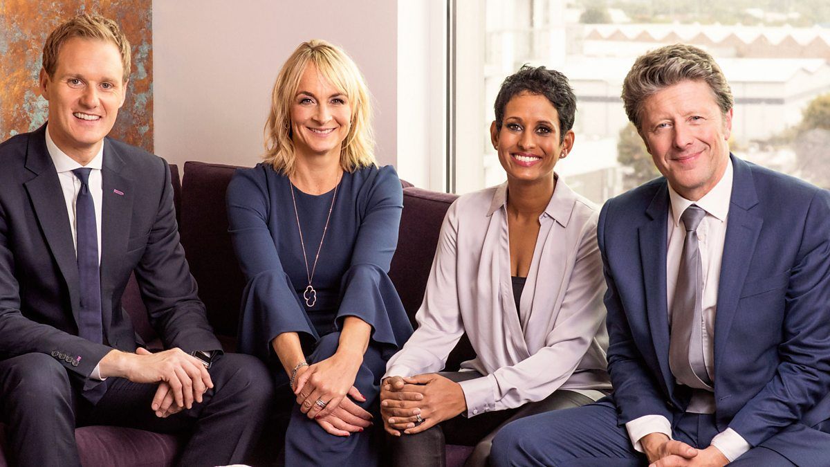 Carol Kirkwood with her fellow BBC Breakfast presenters