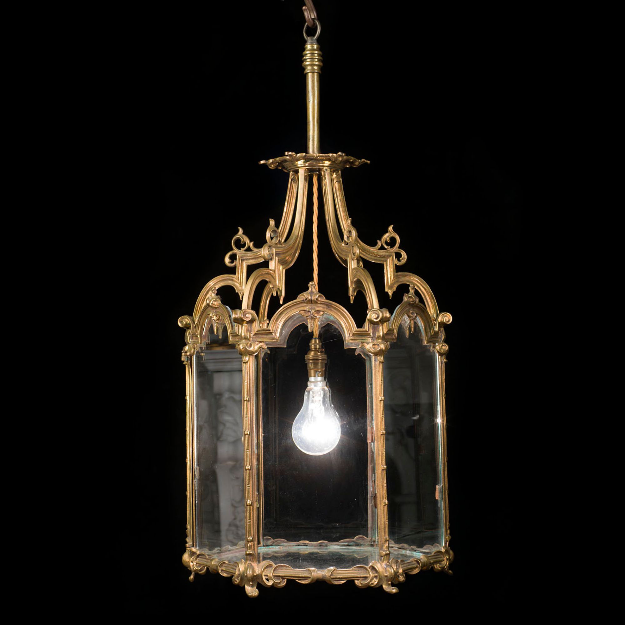 Large and Grand Brass Regency Hall Lantern c.1820