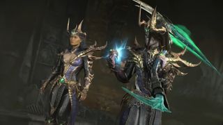 Armored Diablo 4 characters prepare for battle
