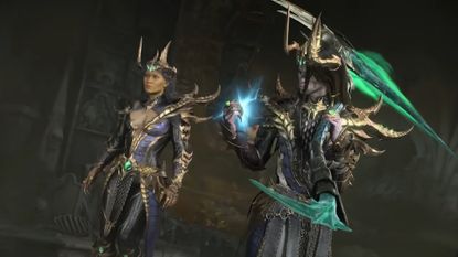 Armored Diablo 4 characters prepare for battle