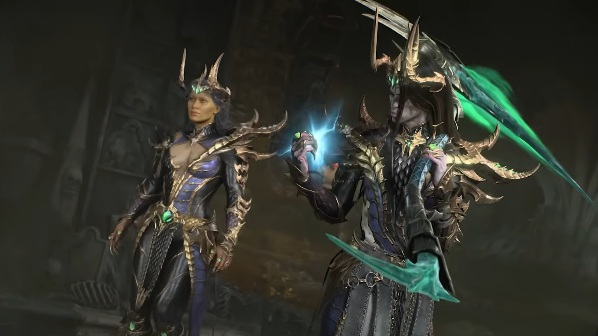 Armored Diablo 4 characters prepare for battle