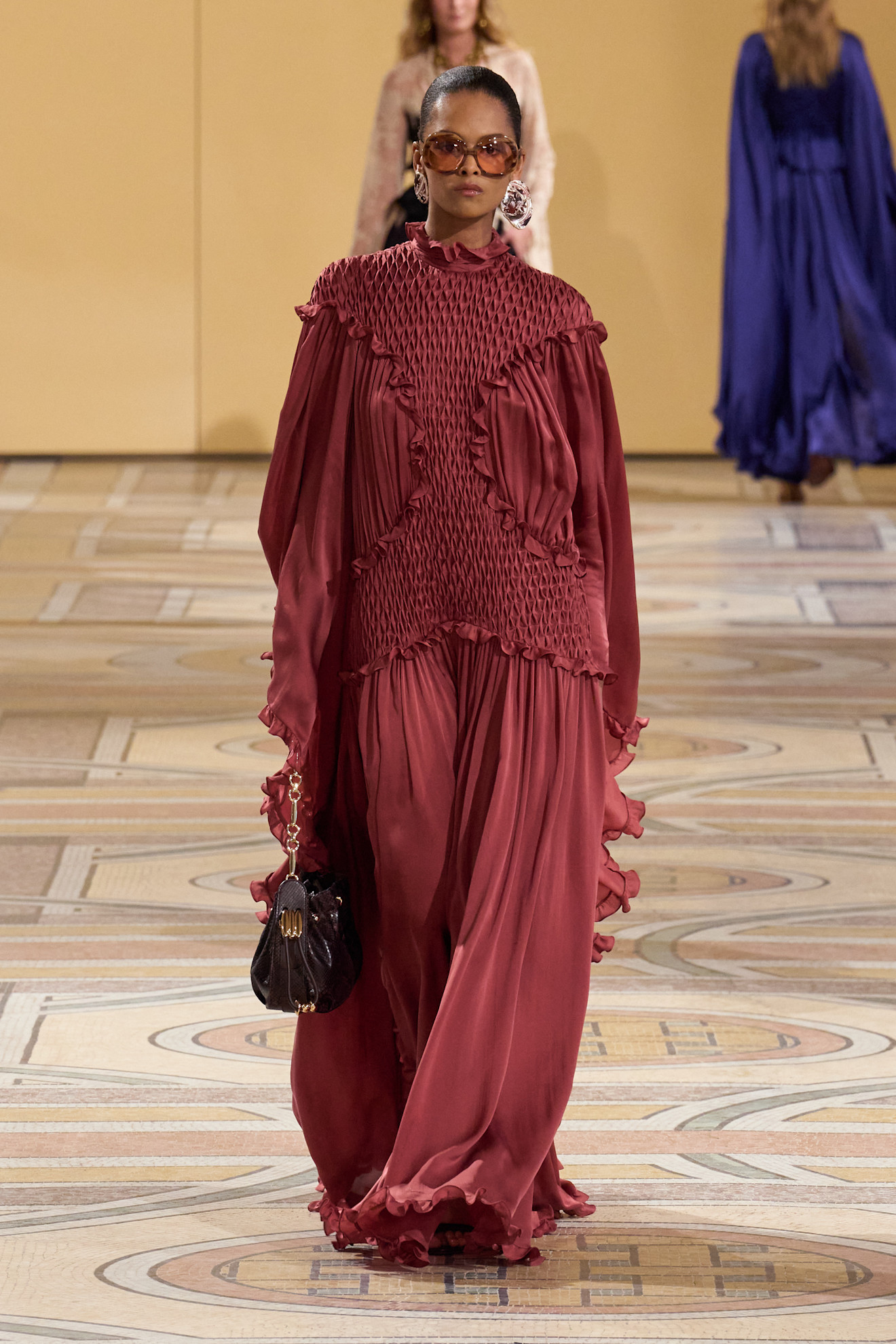 Zimmermann red flowy dress