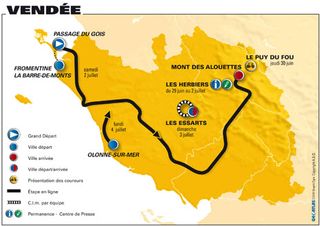 Tour de France 2011 start map