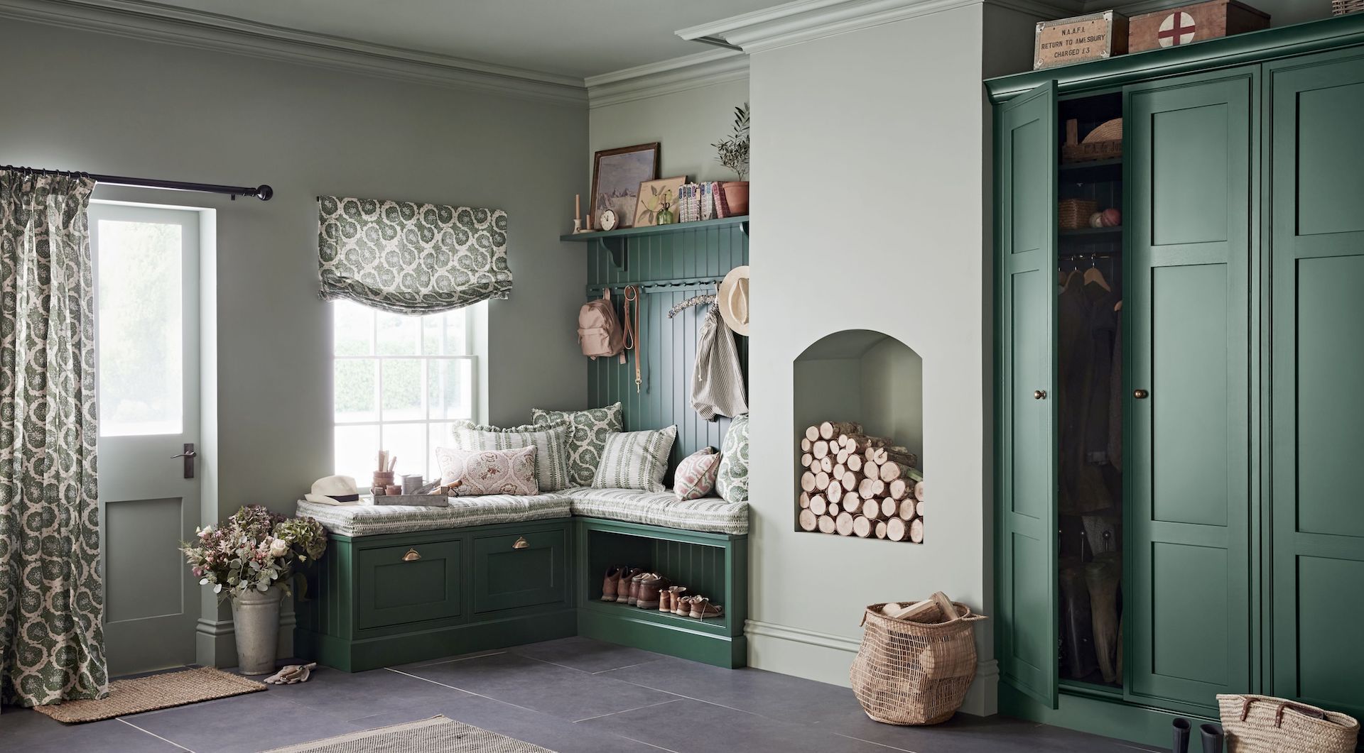 Kitchen Makers Alderley in Mallard green