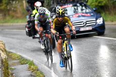 Primoz Roglic on stage 17 of the Vuelta a España