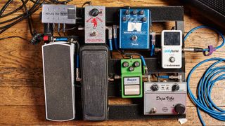Best pedalboard power supplies: Pedalboard with MXR power supply powering all pedals. 
