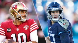 Jimmy Garoppolo and Ryan Tannehill will face off the 49ers vs Titans live stream