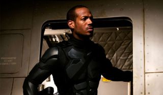 G.I. Joe: The Rise of Cobra Marlon Wayans climbs into a plane, suited up