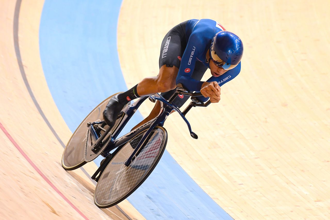 2020 UEC Track European Championships Plovdiv 4th Day 14112020 Individual Pursuit Jhonatan Milan Italy photo Dario BelingheriBettiniPhoto2020