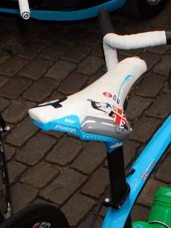 The rear of the saddle features Prologo's interchangeable clip system, to which various accessories can be attached.