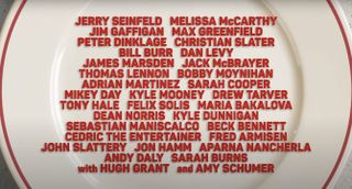The cast roster card from the Unfrosted: The Pop-Tart Story trailer.