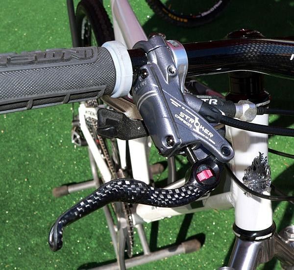 The Stroker Carbon is Hayes' new top-of-the-line hydraulic disc brake.