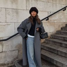 Vanessa wearing coat