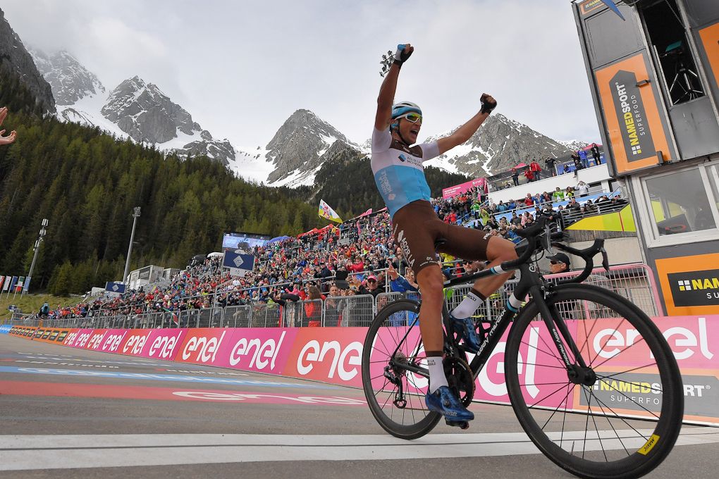 Nans Peters wins stage 17 at the 2019 Giro d'Italia