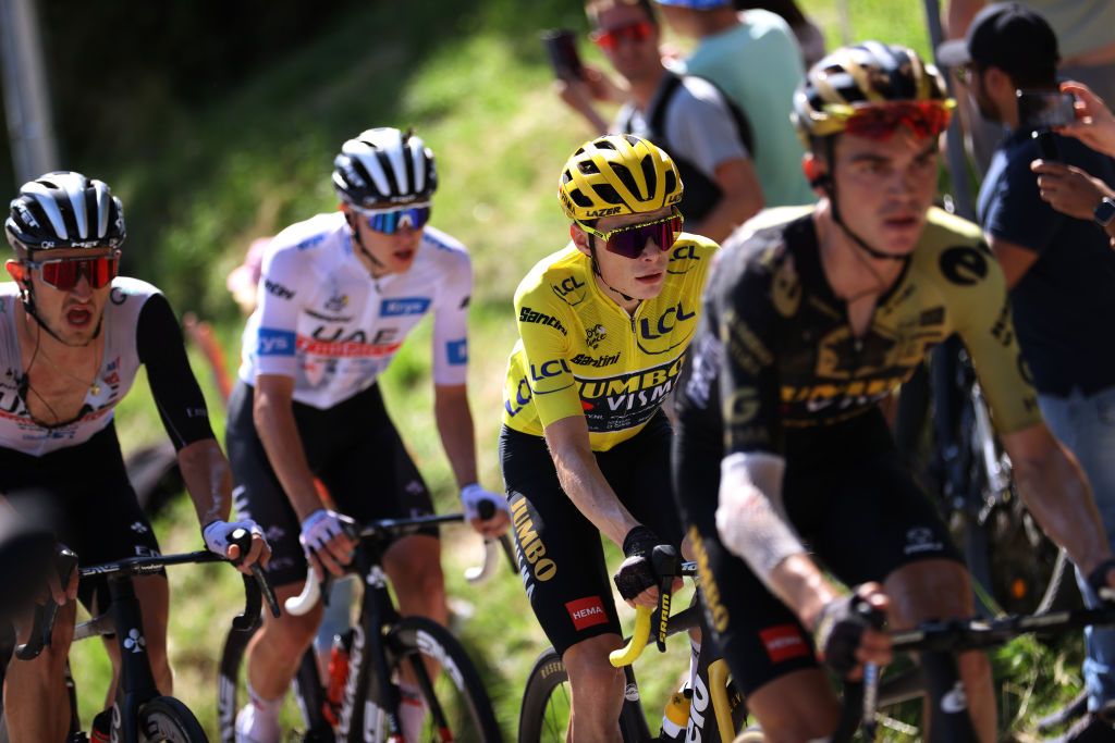 SAINTGERVAIS MONTBLANC FRANCE JULY 16 yecompetes during the stage fifteen of the 110th Tour de France 2023 a 179km stage from Les Gets les Portes du Soleil to SaintGervais MontBlanc 1379m UCIWT on July 16 2023 in SaintGervais MontBlanc France Photo by Michael SteeleGetty Images