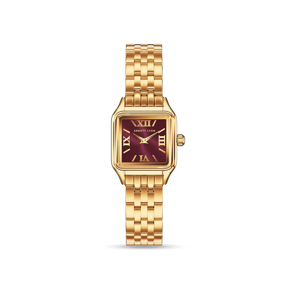 Essence 19mm Burgundy Watch (gold)