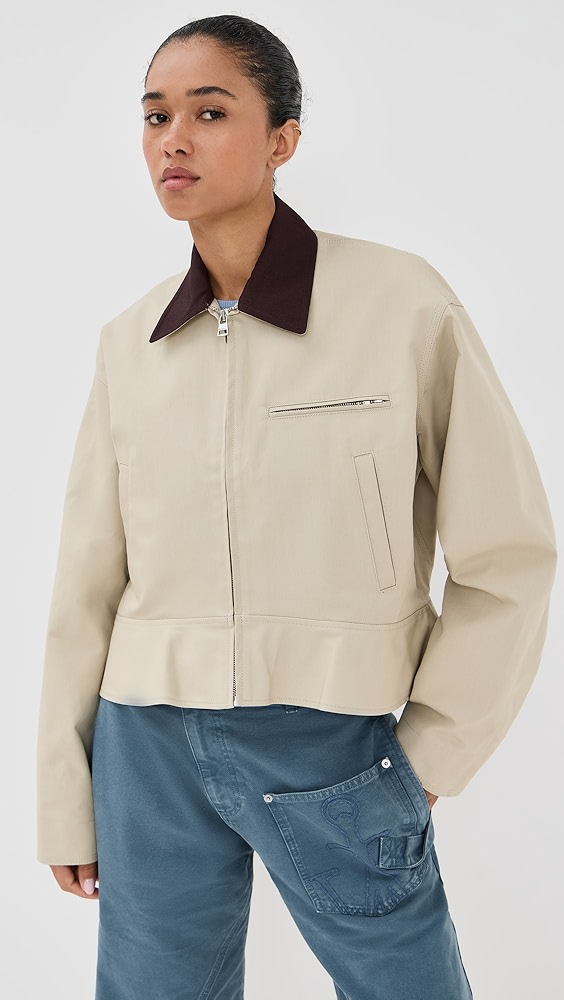 Jw Anderson Curved Hem Workwear Jacket