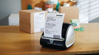 DYMO LabelWriter 4XL, one of the best thermal printers, on a table