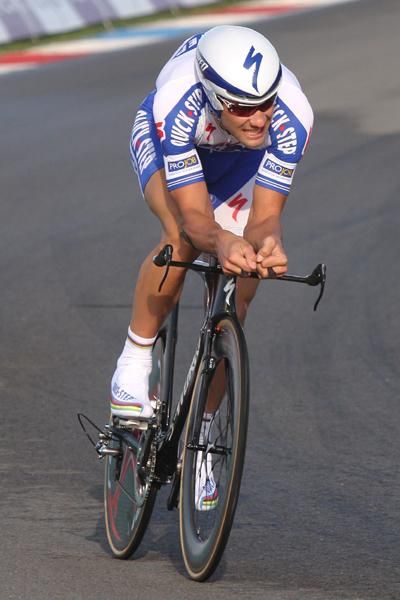 Tom Boonen (Quick Step) smashed the best time until...