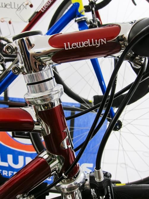 Handmade stems adorned a number of Llewellyn bikes.