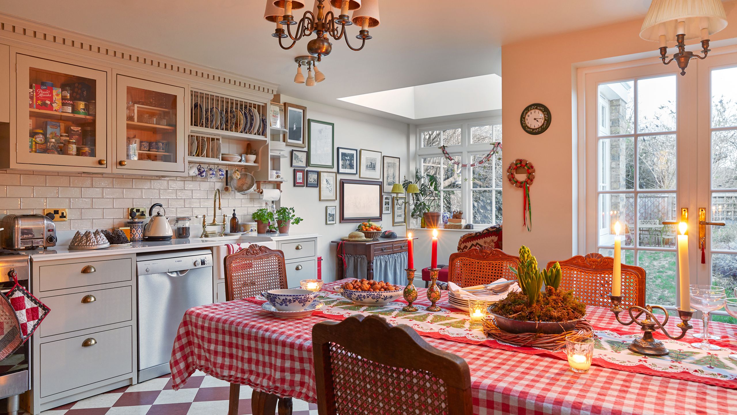 This Victorian terrace has been turned into a home full of Christmas kitsch