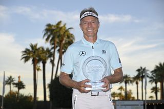 Bernhard Langer holds the Charles Schwab Championship title