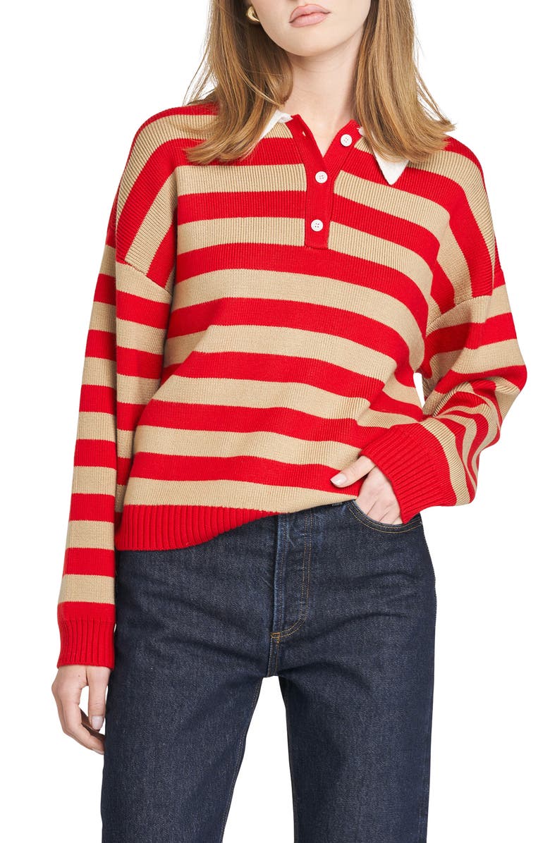 Logan Stripe Polo Sweater