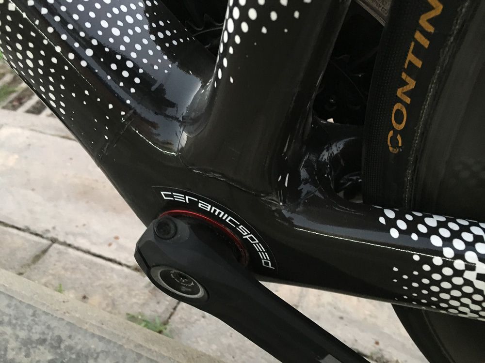 Dimension Data use Ceramic speed bearing in the bottom bracket