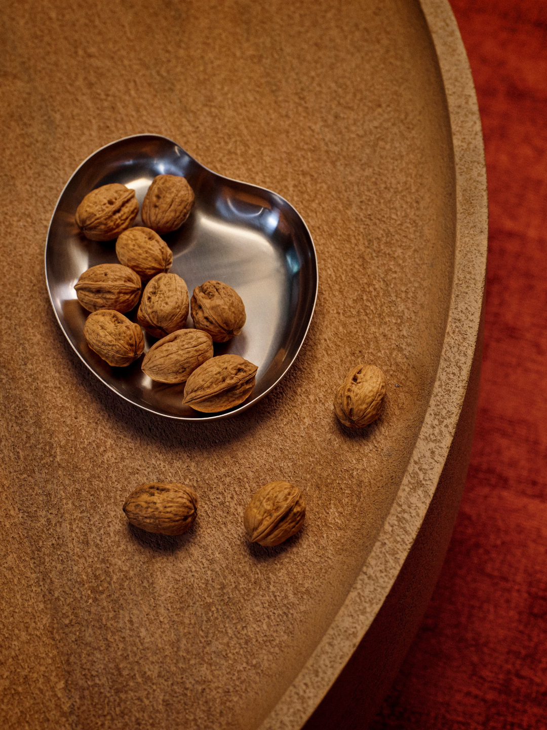 A small chrome decorative tray from Westwing