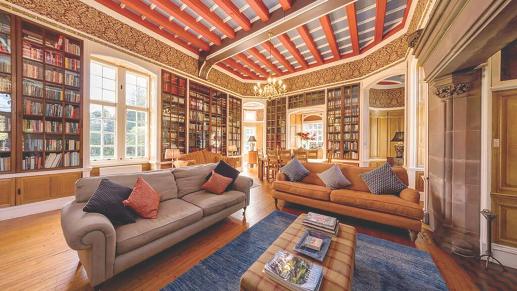 Midlothian, The Library Suite, Bonaly Tower, Edinburgh