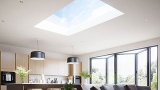 Korniche rooflight in contemporary living space