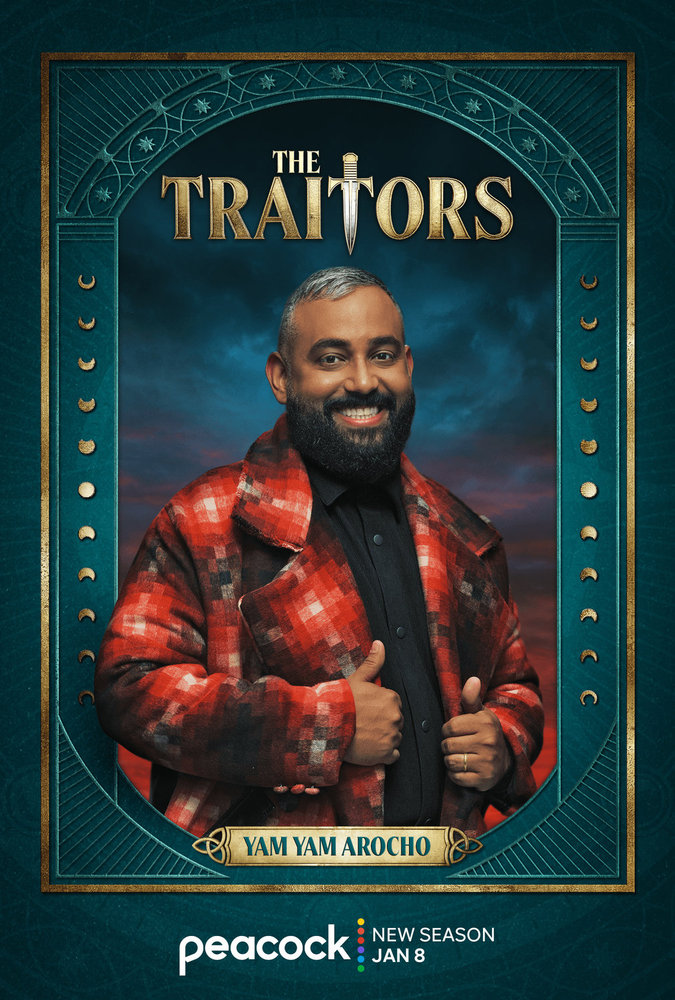 Yamil &amp;ldquo;Yam Yam&amp;rdquo; Arocho's portrait for 'The Traitors' season 4.