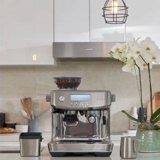 Sage Barista Pro coffee machine on kitchen worktop